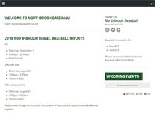 Tablet Screenshot of northbrookbaseball.org